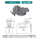 Imadło ślusarskie 1250-125L stałe Bison S.A. 5907412038100