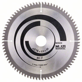 Tarcza pilarska Multi Material 216x30mm Z80 Bosch 2608640447