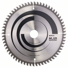 Tarcza pilarska Multi Material 235x30/25mm Z64 Bosch 2608640514