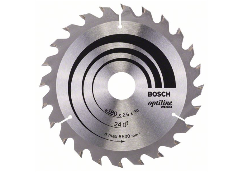 Tarcza pilarska Optiline Wood 180x30/20mm Z24 Bosch 2608640608