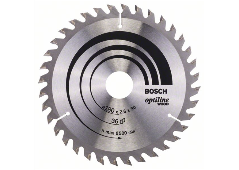 Tarcza pilarska Optiline Wood 180x30/20mm Z36 Bosch 2608640609