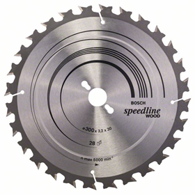 Tarcza pilarska Speedline Wood 300x30mm Z28 Bosch 2608640681