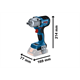Klucz udarowy Bosch GDS 18V-450 PC 2x4.0Ah