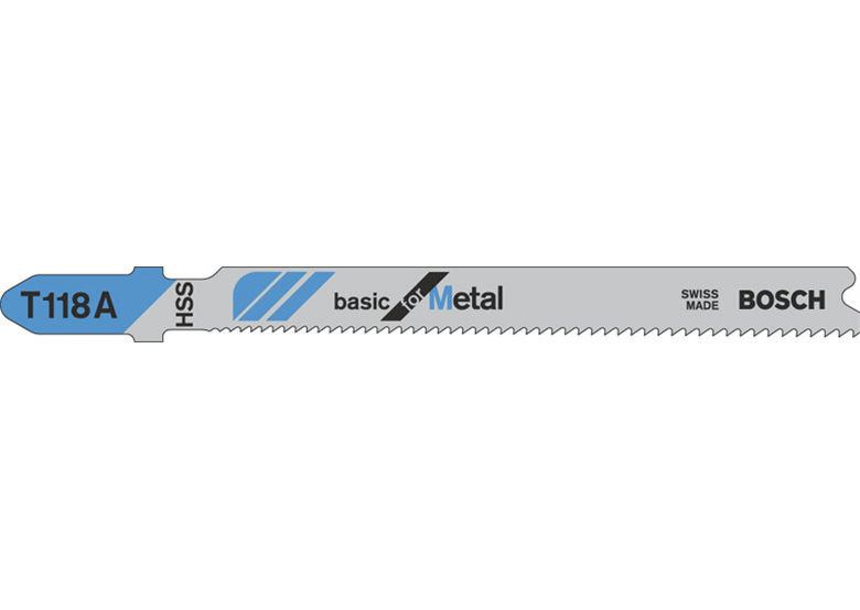 Brzeszczot do wyrzynarek Basic for Metal, 3szt. Bosch T 118 A
