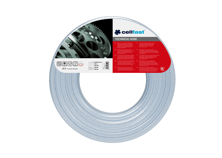 Wąż zbrojony techniczny 6,0 mm x 2,0 mm 25 mb Cellfast C 20-237