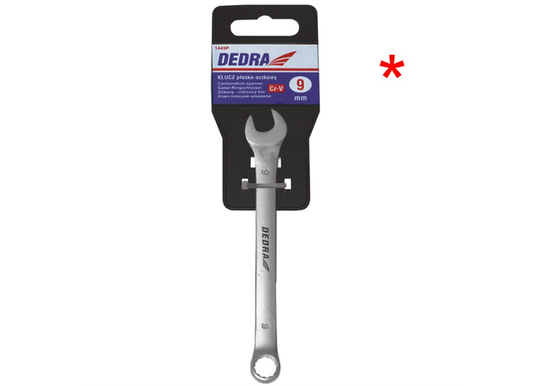 Klucz płasko-oczkowy CrV 27 mm z przywieszką Dedra 1461P