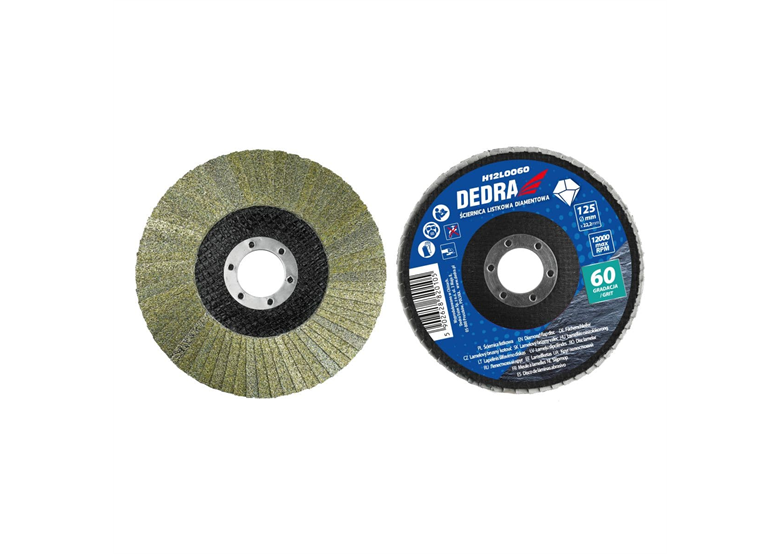 Ściernica listkowa diamentowa 125x22mm gr.200 Dedra H12L0200