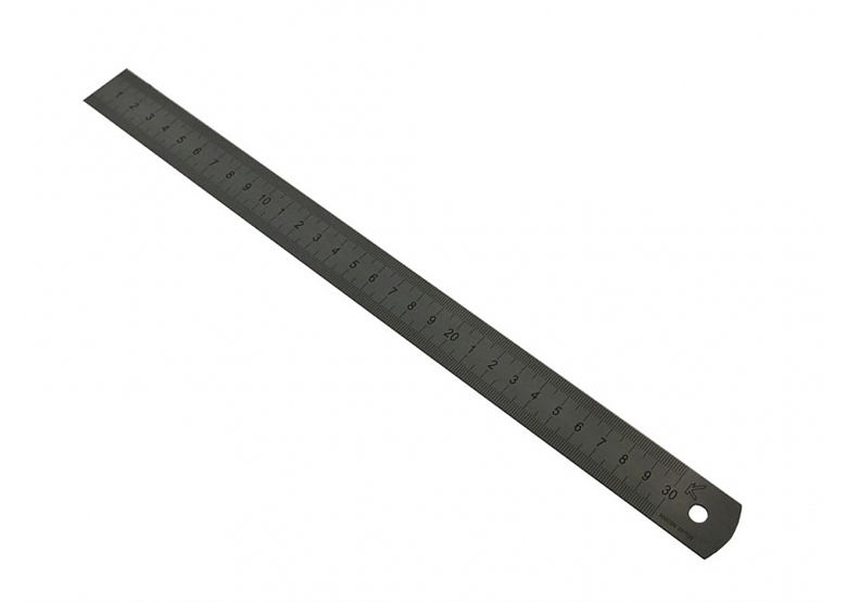 Przymiar kreskowy półsztywny 500x30x1 inox Kmitex G440-080