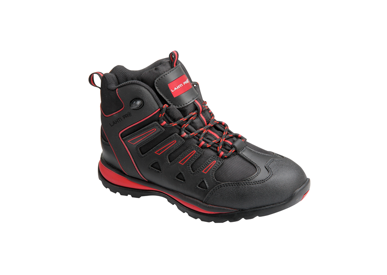 Buty skóra/oxford szaro-czerwone, sb sra, 47 Lahti Pro L3010747