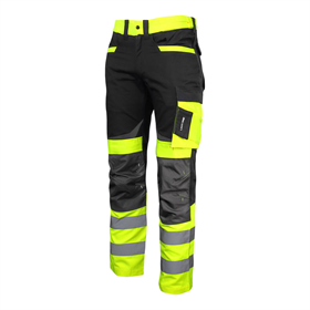 Spodnie ostrzegawcze czarno-żółte XL Lahti Pro L4051104