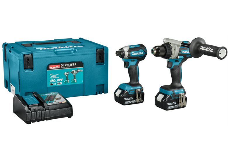 Zestaw narzędzi akumulatorowych 18V Makita DLX2545TJ 2x5.0Ah