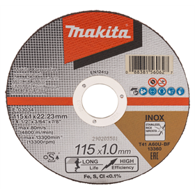 Tarcza tnąca extra cienka 115x22mm Makita E-03034