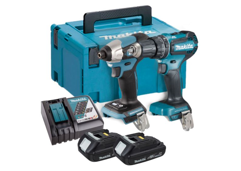 Zestaw elektronarzędzi 18V Makita LXT DLX2414AJ 2x2.0Ah