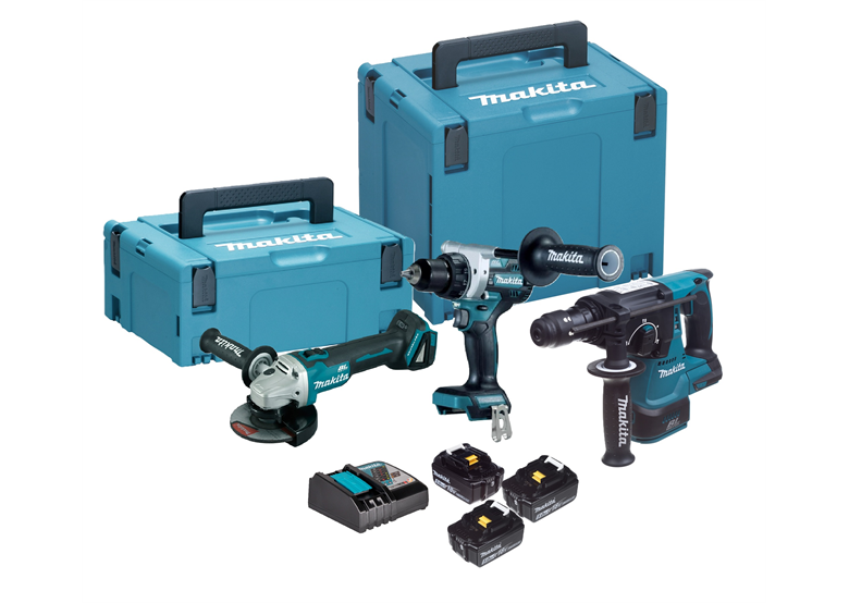 Zestaw elektronarzędzi 18V Makita LXT DLX3202TJ 3x5.0Ah