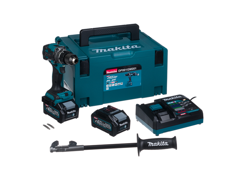 Wiertarko-wkrętarka Makita XGT DF001GM201 2x4,0Ah MAKPAC 3