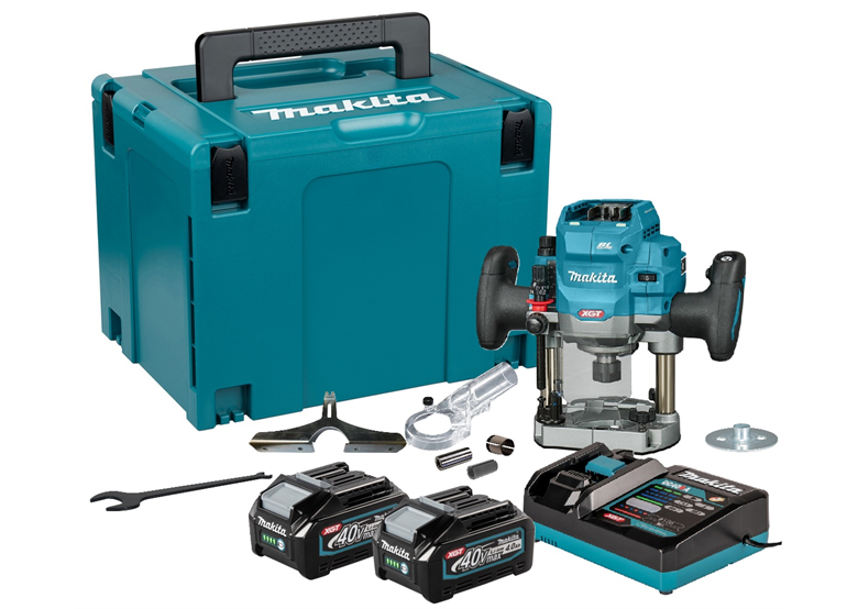 Frezarka górnowrzecionowa Makita XGT RP001GM201 2x4.0Ah