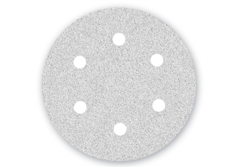Papier ścierny Menzer WHITE fi 225 z 6 otworami K240 do szlifierek do gipsu 25 szt/opak. LHS/TBS 225 PRO Menzer MG231271240