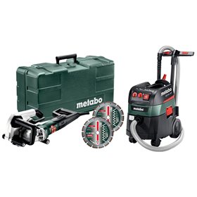 Bruzdownica z 2 tarczami Metabo MFE 40 + Odkurzacz przemysłowy Metabo ASR 35 L ACP