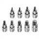 Końcówki Hex na nasadce 1/2", zestaw 9 elementów Neo 08-705