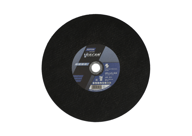 Tarcza tnąca Norton A30S-400X4.0X32.0-T41 NOR-VULCAN FIX80
