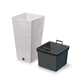 Doniczka biała FURU SQUARE ECO WOOD 35 l Prosperplast DFSH300W-S449W