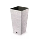 Doniczka biała FURU SQUARE ECO WOOD 35 l Prosperplast DFSH300W-S449W