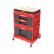 Zestaw szuflad na platformie kołowej Qbrick System ONE 2.0 WORKSHOP DRAWERS SET nr 7 RED Ultra HD Custom