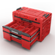 Skrzynka z szufladami Qbrick System PRIME DRAWER 3 TOOLBOX EXPERT RED Ultra HD Custom