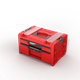 Skrzynka z szufladami Qbrick System PRO 2.0 DRAWER 2 TOOLBOX PROFI EXPERT RED Ultra HD Custom