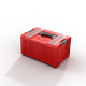 Skrzynka z szufladami Qbrick System PRO 2.0 DRAWER 2 TOOLBOX PROFI EXPERT RED Ultra HD Custom