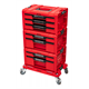 Zestaw szuflad na platformie kołowej Qbrick System PRO 2.0 DRAWER SET EXPERT RED Ultra HD Custom