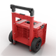 Kołowa skrzynka narzędziowa Qbrick System PRO CART 2.0 PROFI PLUS RED Ultra HD
