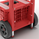 Kołowa skrzynka narzędziowa Qbrick System PRO CART 2.0 PROFI PLUS RED Ultra HD