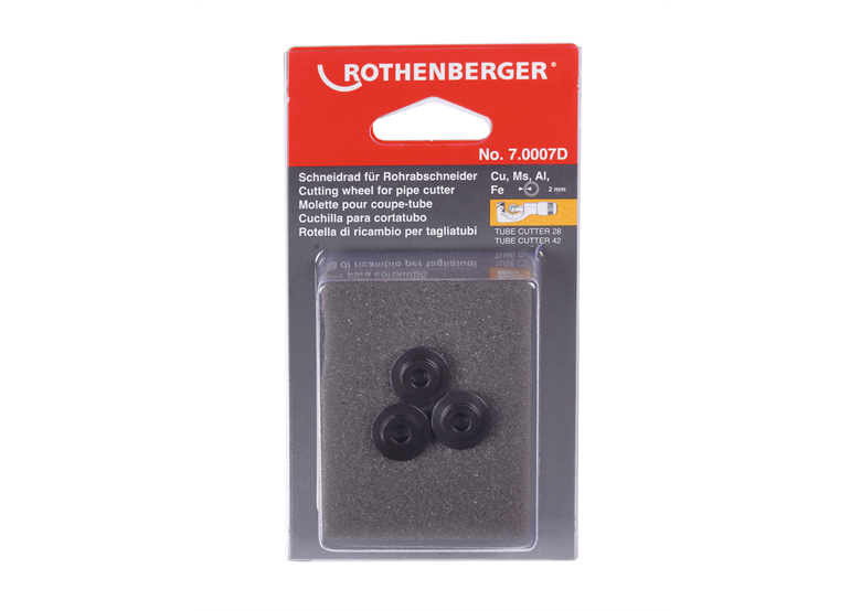 Kółko tnące do ROTRAC 28/42, 3szt. Rothenberger 70007D