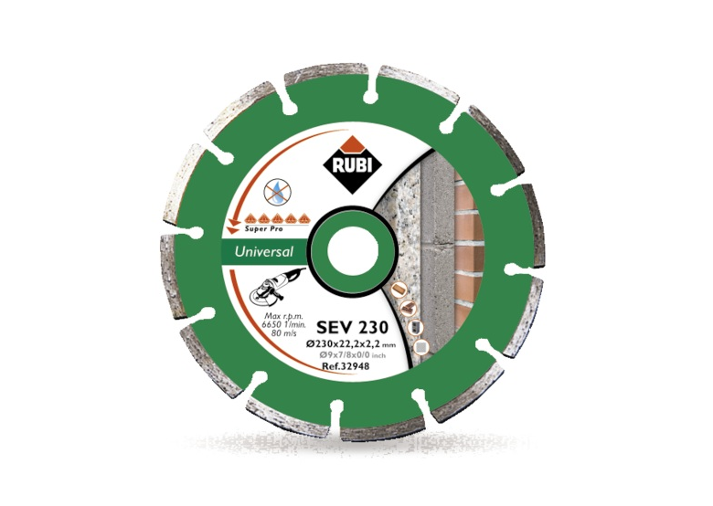 Tarcza segmentowa 115mm Rubi S115/22,2mm