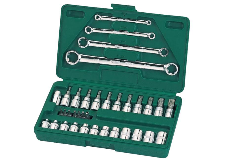 Zestaw 35-części TORX 1/4" i 3/8" Sata 09010