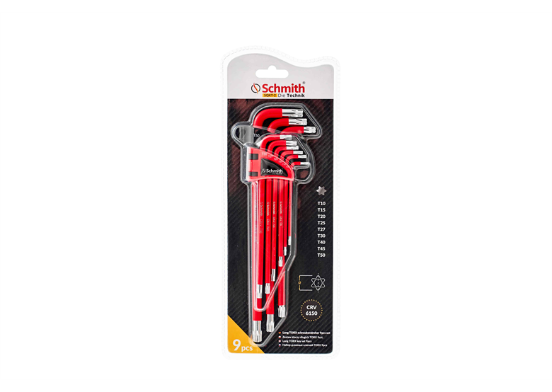 Zestaw kluczy długich TORX 9szt. Schmith SQKT-2