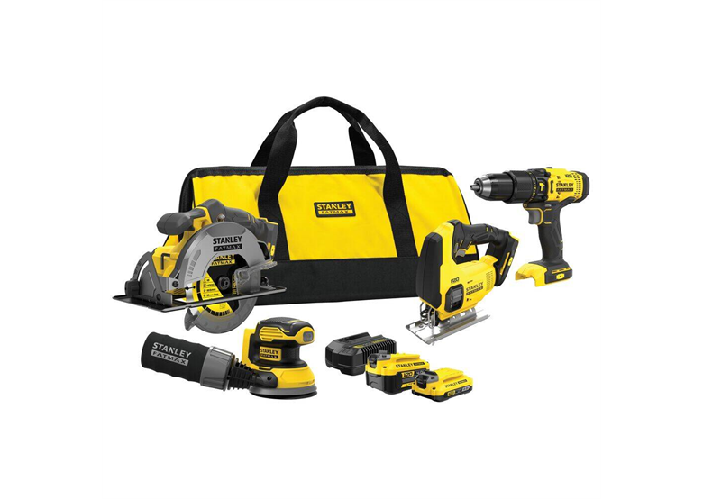 Zestaw elektronarzędzi 18V Stanley FatMax V20 SFMCK412MDS 1x4.0Ah, 1x2.0Ah