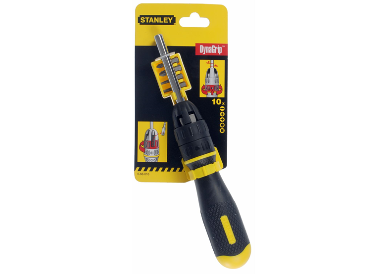 Wkrętak multibit z grzechotką + 10 końcówek [k] Stanley S/68-010-0