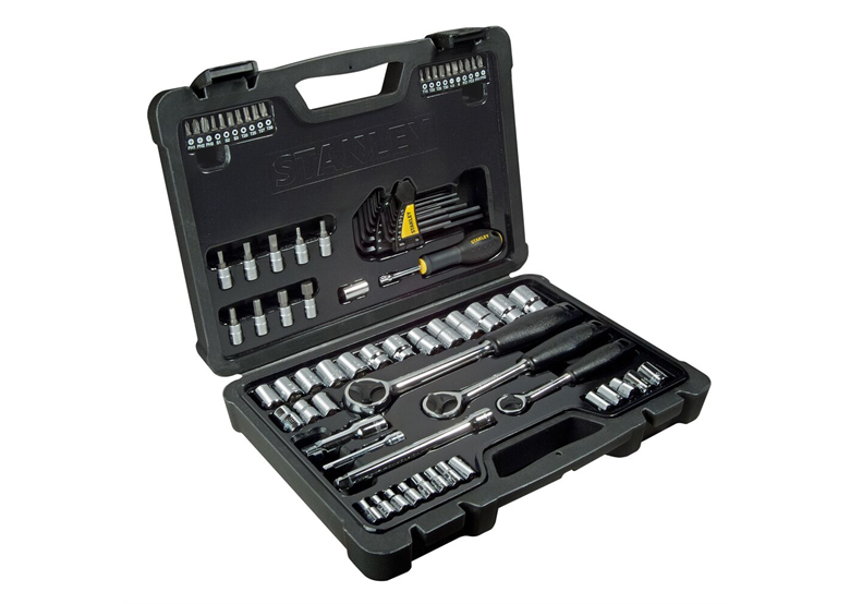 Klucze nasadowe 1/4",  3/8",  1/2", zestaw 80 elementów Stanley STHT0-73930