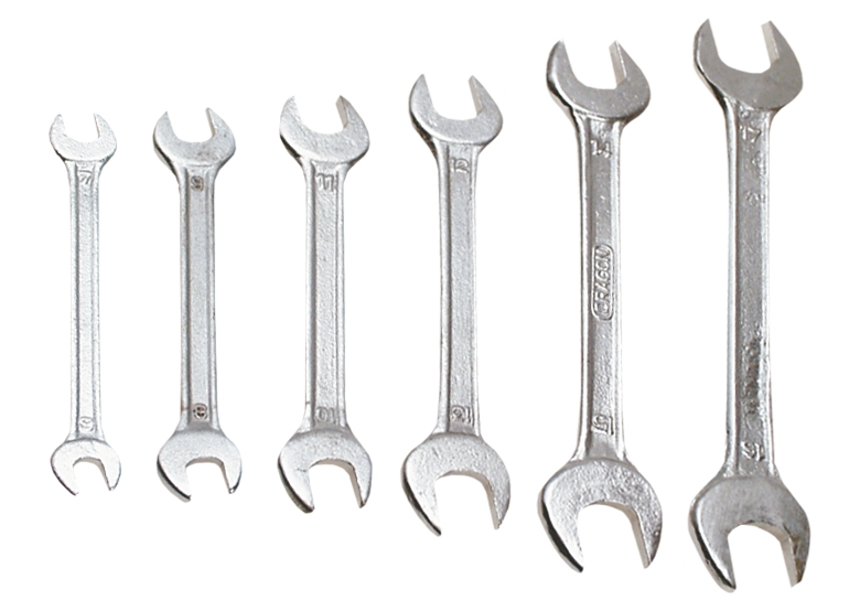 Klucze płaskie dwustronne 6-22mm, zestaw 8szt. Top Tools 35D256