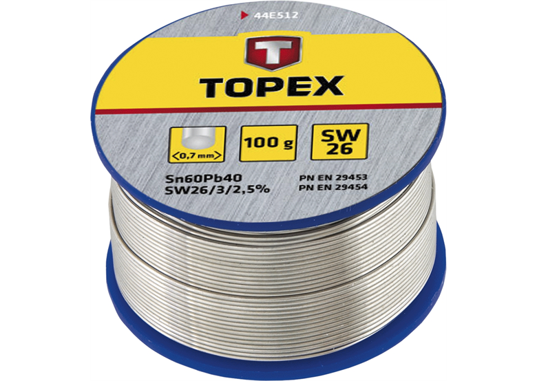 Lut cynowy 60% Sn, drut 1.5mm Topex 44E524