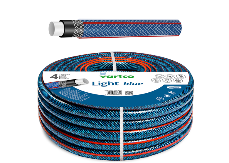 Wąż ogrodowy 3/4" 50 m 4-warstwowy Vartco LIGHT BLUE 1008340050
