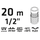 Wąż ogrodowy 20 m, 1/2" ECONOMIC Verto 15G800