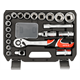 Klucze nasadowe 1/2", zestaw 24 elementów Yato YT-12662