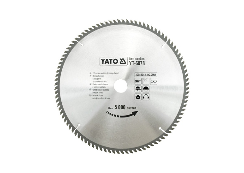 Piła tarczowa z węglikiem 300x30mm Z96 Yato YT-6078