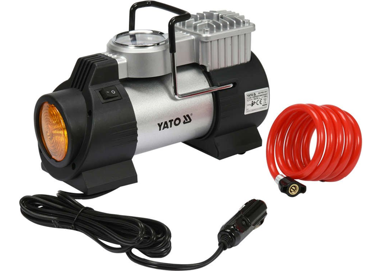 Kompresor samochodowy z lampą LED 180W Yato YT-73460